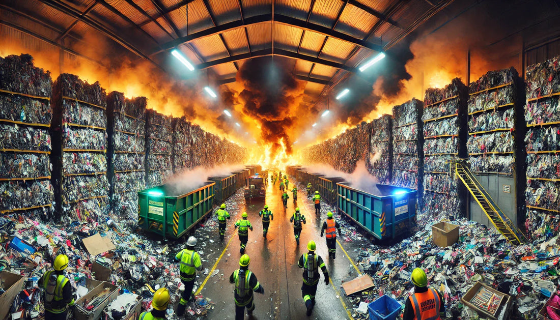 Lithium-ion batteries cause 48% of waste fires in the UK